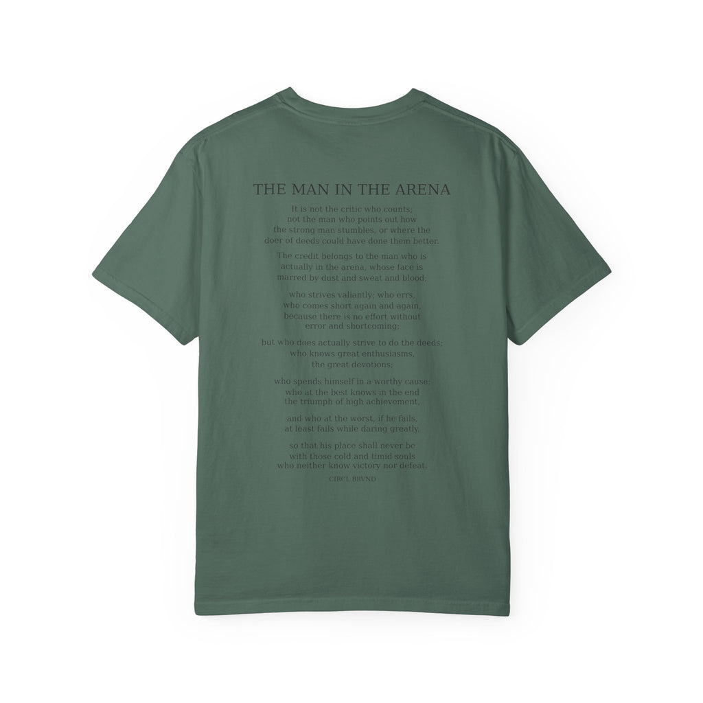 'The Man in the Arena' Graphic T-Shirt — Motivational Quote Tee